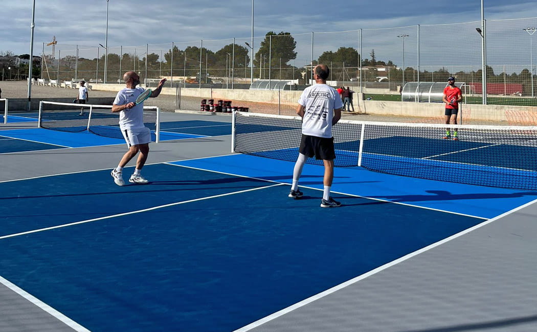 Pickleball player ready to play